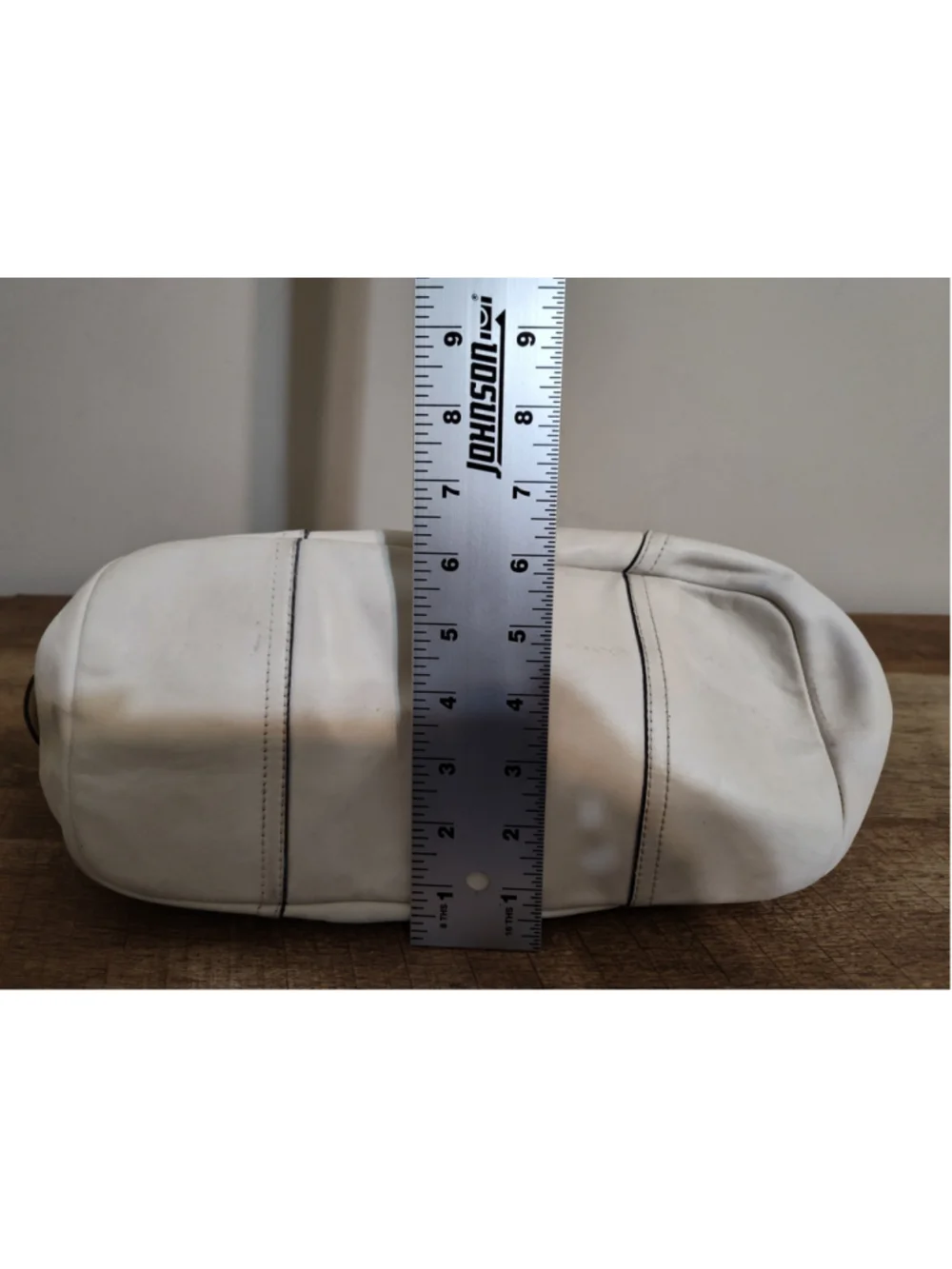 Women's Coach Leather Hobo Bag One Size White